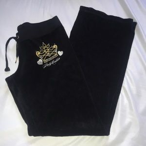 Black Juicy Couture Flare track Pants